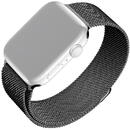 Curea pentru Apple Watch 1/2/3/4/5/6/7/8/9/10/SE/SE 2/Ultra/Ultra 2 (42/44/45/46/49mm) - Fixed Mesh Strap - Black