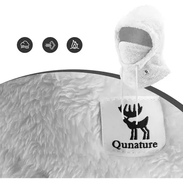 Qunature Arctic Velvet Ski Balaclava Size M - White