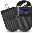 Husă  TECH-PROTECT KLR100, fără cheie, cu blocare a semnalului RFID, din carbon