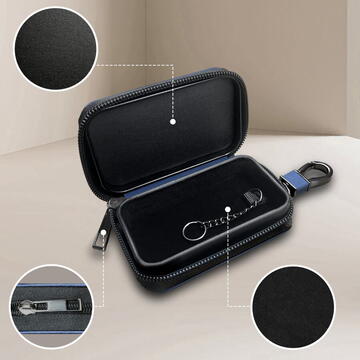 Huse chei auto Husă  TECH-PROTECT KLR300, fără cheie, cu blocare a semnalului RFID, bleumarin