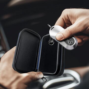 Huse chei auto Husă  TECH-PROTECT KLR300, fără cheie, cu blocare a semnalului RFID, bleumarin