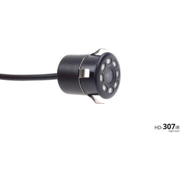 Cameră video pentru parcare cu vedere spate HD-307-IR, vedere nocturnă, 18 mm, Amio-02164