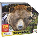 Puzzle 237 piese cu motiv cap de urs brun