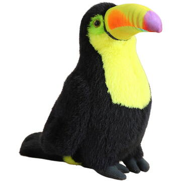 Lean Toys Jucărie de pluș Toucan, pasăre, mascotă, galben, 20 cm