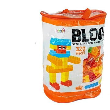Lean Toys Set mare de blocuri de construcție într-o pungă de 320 de piese