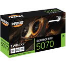 Placa video INNO3D N50702-12D7-195064N, nVidia GeForce RTX 5070 TWIN X2 12 GB, GDDR7, 192 biti