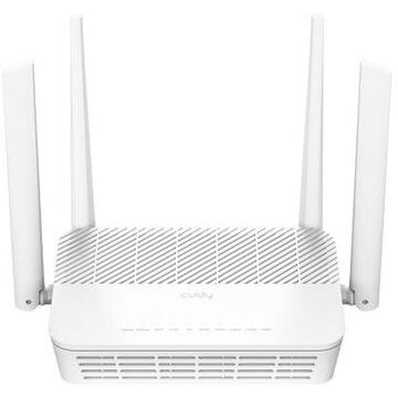 Router wireless Cudy WR3000H, 4 x LAN, Alb