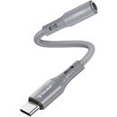 Adaptor Jack, USB-C, Hi-Fi, 0.1m - Techsuit SoundFleX (AC1) - Gray