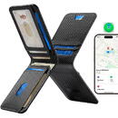 Portofel cu Magnet din PU, Apple Find My, Card&Cash - ESR Classic Geo - Carbon Fiber