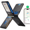 Portofel cu Magnet din PU, Apple Find My, Card&Cash - ESR Classic Geo - Twilight Black