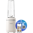 Blender cu pahar to go Philips seria 5000 HR2500/00, Recipient Tritan Renew 0.6l, 350 W, Alb