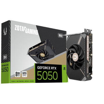 Placa video Zotac nVidia GeForce RTX 5050 SOLO 8GB, GDDR6, 128 bit