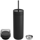 Fellow - Carter 2 in 1 Chill Set - Insulated Mug + 2 Lids Black 591ml