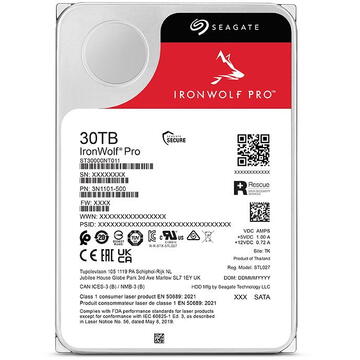 Hard disk Seagate IronWolf PRO 30TB SATA 512MB 3.5 inch