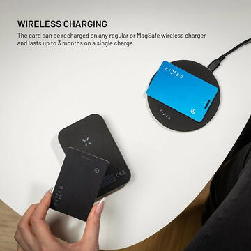 Tracker Portofel, Blutooth 5.1, Find My, IP67 - Fixed (FIXTAG-CARD2-BK) - Black